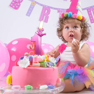 Customizable Solid Color Crown <b>Paraffin</b> <b>Wax</b> Birthday <b>Candle</b> for Halloween and Birthday Parties - Product Image 5