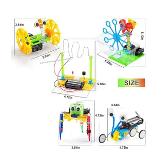 5 in 1 Robotics Kits Science Experiments Toys STEM Craft Project Engineering Build Robot Building Kits for Kids