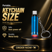 Briquet électrique à double arc rechargeable USB Type C, sans flamme, coupe-vent, à plasma, avec affichage LED de la puissance, logo personnalisé, cadeau pour homme