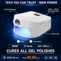Lampe à ongles UV LED 57 perles, double zone de polymérisation, capteur automatique, cinq réglages de minuterie, écran LCD, certifiée CE, OEM disponible