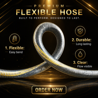 Tuyau d'aspiration en PTFE à vide total avec spirale en fil d'acier galvanisé, résistant à la corrosion, pour le transfert de produits chimiques