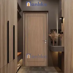 Anlike Cheap Price Turkey Waterproof Apartment Outside Teak Luxury Hidden House Bathroom Dubai Wpc Door