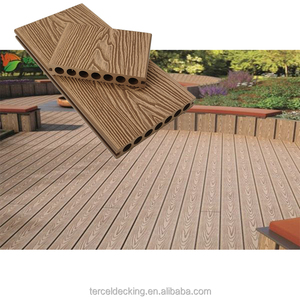 Wpc Flooring Outdoor Outdoor Composite Floor with Natural Wood Grain Surface Hardwood Teak Floor - Product Image 1