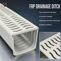 Canal de drainage en PRV sur mesure OEM, gouttière SMC pour le drainage des eaux pluviales extérieures et les projets d'infrastructure