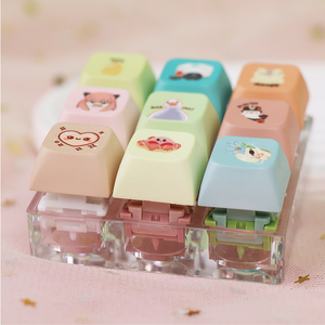 Biểu tượng tùy chỉnh Anime Phong Cách Thần tài Clicker nhựa Keychain Nút chuyển đổi Keycaps căng thẳng thiết bị chuyển mạch Keychain Keyring biểu tượng tùy chỉnh - Product Image 3