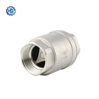 Clapet anti-retour à disque unique en acier inoxydable HanQian H12W-16P, type wafer, avec joint EPDM, commande manuelle, prix usine