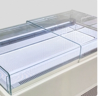 Vitrine réfrigérée horizontale à LED 220V pour sandwichs, gâteaux et desserts, avec refroidisseur d'air intégré, idéale pour boulangerie