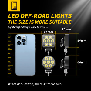 Venta caliente de luz de carretilla elevadora redonda de 2,5 pulgadas, foco de motocicleta, luz de trabajo LED automotriz - Product Image 2