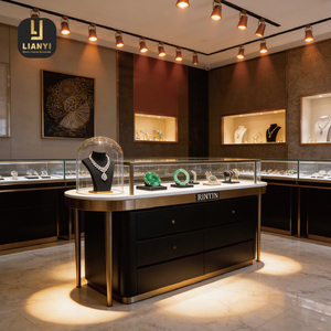 Vitrina para Joyería de Diseño Moderno y Minimalista con Iluminación LED para Boutique de Lujo, Servicio Personalizado OEM ODM - Product Image 1