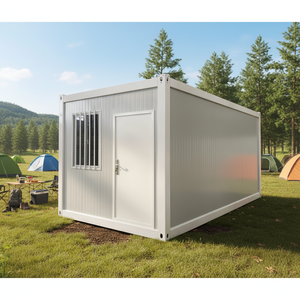 Casa Contenedor Prefabricada STC20FT, Estructura Móvil Integrada de Acero de Color, Muro Cortina de Vidrio, <span class=keywords><strong>Edificio</strong></span> de Oficinas Mediterráneo - Product Image 2