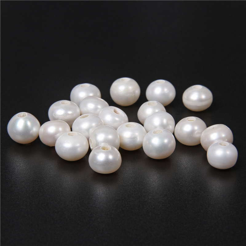 Бусины-разделители 10 мм, бусины из натурального жемчуга с большим отверстием