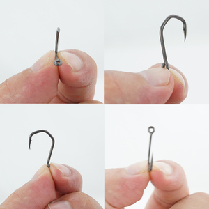 50 hameçons à poisson en acier à haute teneur en carbone recouverts de PTFE Hirisi avec œillet 8021, super résistants, pour la pêche à la carpe, accessoires de pêche - Product Image 4