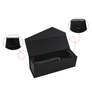 Custom <b>Black</b> Wine Gift <b>Box</b> with UV Coating Sponge Lining High End Cardboard Packaging Custom Sizes & Trusted Supplier - Product Image 4
