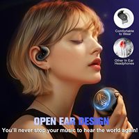 2025 nouveau LX-08 TWS 2-en-1 sans fil petit haut-parleur ouvert écouteurs 360 degrés son Surround lourd basse Conduction d'air écouteurs