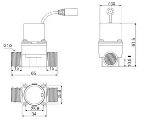 Válvula <span class=keywords><strong>solenoide</strong></span> sanitaria inteligente de sujeción automática XF Dc 6V <span class=keywords><strong>9V</strong></span> para sistema de control de riego - Product Image 4