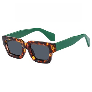 Gafas de Sol de Diseño de Lujo con Función de Visión Nocturna, Montura Cuadrada Retro Pequeña y Gruesa, Lentes de Color con Logotipo, Protección UV400 - Product Image 5
