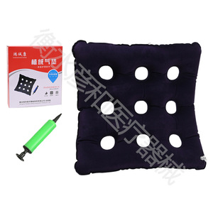 Coussin de siège gonflable en PVC carré à 9 trous, ventilation anti-escarres, pour fauteuil roulant, usage au bureau, avec pompe à air - Product Image 5