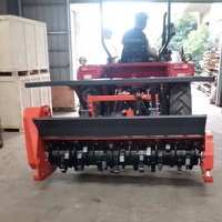 Tracteur d'exportation avec machine de remise en état des terres, machine de broyage et de découpe à suspension arrière quatre roues, pour la débroussaillage forestier et des arbres