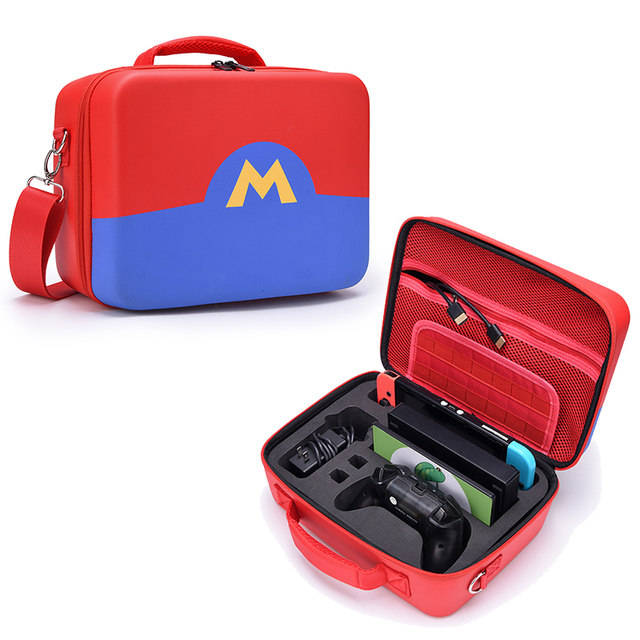 High Capacity Carrying Case Protective Hard Shell Travel Bag Storage Bag Pouch for Nintend Switch /switch Oled/switch Lite