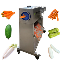 Machine à éplucher les carottes, les radis et les endives automatique en acier inoxydable SAIDASHI - Processeur de légumes commercial