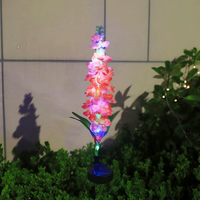 Luces Solares para Jardín con Forma de Jacinto, Panel Solar, IP65 Impermeable, Alta Luminosidad, Luces Decorativas para Jardín y Paisaje
