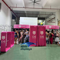 Milindisplays Présentoir de chemises personnalisé pour événements, en aluminium, pliable, étagère de supermarché, présentoir de salon professionnel, installation facile, exposition