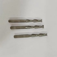 Fraise à queue en carbure de tungstène de haute qualité, à une dent, avec revêtement nano, hélice de 25°, pour fraisage d'aluminium, ODM/OEM