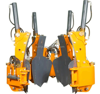 Transplanteur d'arbres hydraulique multifonctionnel, pousseur d'arbres, moteur de marque Runheng, utilisé pour les excavatrices et les chargeuses compactes, le meilleur