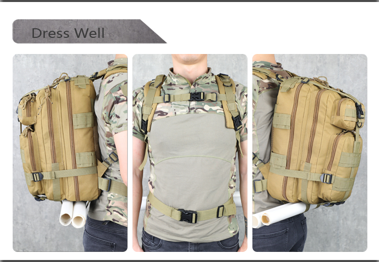 25L tactical backpack Mountaineering camping   sports tourism outdoor backpack bag