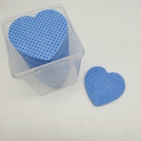 Colle pour extensions de cils en gros sous marque privée, tampons de coton bleus et roses pour le nettoyage, dissolvant d'adhésif pour cils