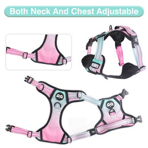 Arnés de Diseño para Perro con Logotipo Personalizado, Alta Calidad, Neopreno, Terciopelo, Ajustable, Antitirones, Conjunto de Arnés y Correa de Lujo para Perro - Product Image 4