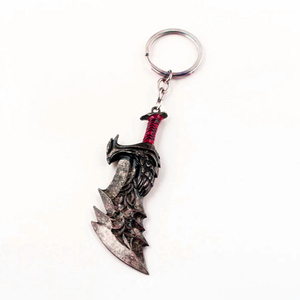 Aangepaste Metalen Zwaard Wapen Sleutelhanger God War Kratos Blade Chaos Sleutelhanger Modieuze Autotas Sleutelhanger Heren Sleutelhanger - Product Image 2