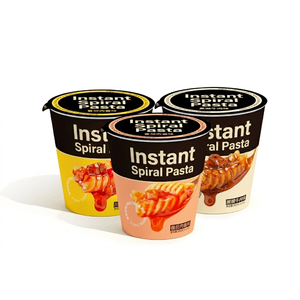 Precio de Fábrica <span class=keywords><strong>Pasta</strong></span> Fusilli Refinada de 2 Minutos, <span class=keywords><strong>Pasta</strong></span> Instantánea <span class=keywords><strong>Fresca</strong></span> con Crema de Res en Vaso - Product Image 3