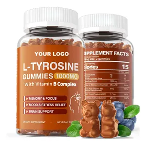 OEM Private Label L-Tyrosine Gummies Nootropics Brain Support Supplement L Tyrosine Gummies with Vitamin B Complex