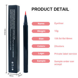 Crayon eyeliner néon à séchage rapide imperméable à l'eau de marque privée, sans cruauté sur les animaux végétalien noir mat stylo eyeliner liquide - Product Image 6