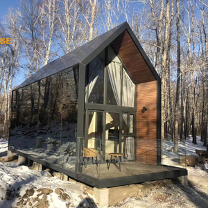 Biệt thự nhà ở di động hiện đại, kiểu châu Âu, làm bằng thép, mô-đun, lắp ghép sẵn, sang trọng, có kính và gương, kiểu container, nhỏ gọn, để bán - Product Image 1