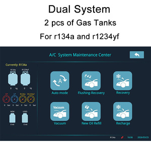 Máquina de Recarga de <span class=keywords><strong>Gas</strong></span> para Aire Acondicionado, Recuperación de Refrigerante Totalmente Automática, Limpieza de AC, R134a <span class=keywords><strong>y</strong></span> R1234yf con Función de Diagnóstico - Product Image 5