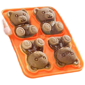 Stampo in Silicone a Forma di Orsetto per Cubetti di Ghiaccio - Grado Alimentare, Facile da Sformare, per Ghiaccioli e Gelati - Product Image 5