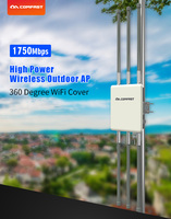 Routeurs sans fil extérieurs industriels de point d'accès de longue portée de la haute performance 1750Mbps WiFi