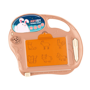 Tableau de dessin pour artiste 659A rose effaçable magnétique en plastique pour enfants de 2 à 6 ans, style album, jouet d'écriture et de gribouillage - Product Image 5