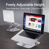 Support de bureau pliable et réglable en métal pour tablette et ordinateur portable, avec refroidissement, en alliage, pour usage professionnel
