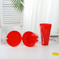 Tasse de vente en gros de 1,2 l, tasses à boisson personnalisées 2 en 1, tasse à boisson avec paille