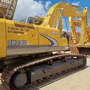 Excavadora usada Kobelcoo sk260 26 toneladas Maquinaria de movimiento de tierra de segunda mano de alta calidad en Shanghai Yard - Product Image 1