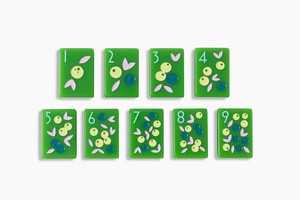 160 Tiles American <b>Mahjong</b> <b>Set</b> Green Acrylic <b>Mahjong</b> Tiles Floral Pattern Game <b>Set</b> for Party Play - Product Image 3