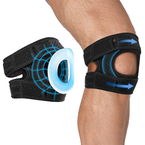 Rodilleras con Soporte para la Rótula, Correas con Almohadilla de Gel, Protección Profesional de Grado Médico para Alivio del Dolor de <span class=keywords><strong>Rodilla</strong></span>, Tendinitis y Rotura de Menisco - Product Image 1