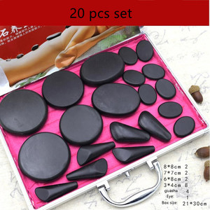 Piedras de Masaje Calientes, Calentador Eléctrico de Piedras de Basalto Energéticas, Aplicación Corporal, Caja de Regalo - Product Image 4