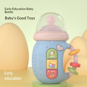 Tétine apaisante électrique musicale lumineuse pour nouveau-nés de 0 à 12 mois, hochet pour biberon, téléphone portable bilingue pour l'éveil précoce - Product Image 2