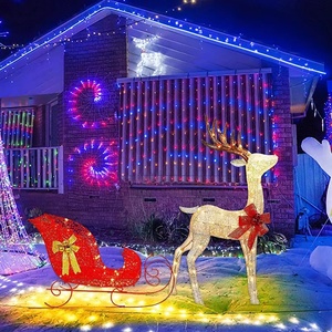 Fábrica al aire libre LED 3D escultura <span class=keywords><strong>Navidad</strong></span> alambre decorativo LED <span class=keywords><strong>ciervo</strong></span> <span class=keywords><strong>Navidad</strong></span> <span class=keywords><strong>exterior</strong></span> motivo luces tema luces exteriores - Product Image 5