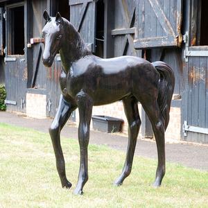 Estatua de Caballo de bronce, adornos, escultura de caballo de tamaño pequeño árabe - Product Image 1