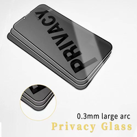 Protecteur d'écran anti-espion à couverture complète pour iPhone 15PRO MAX verre de confidentialité pour iPhone 7 8 Plus XS Max XR verre trempé